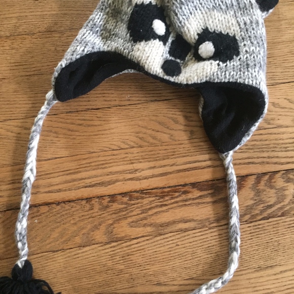 SALE Last Chance: Racoon Winter Hat with Toggles - Picture 1 of 3